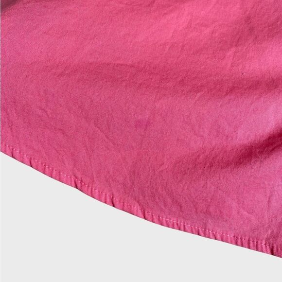 AA Studio Sleeveless Ruffle Dress Women's Size 18W Coral Button Front Coquette - Picture 13 of 14